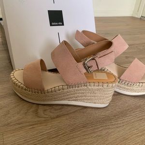 Dolce Vita Mauri Blush Espadrille Wedge Sandal